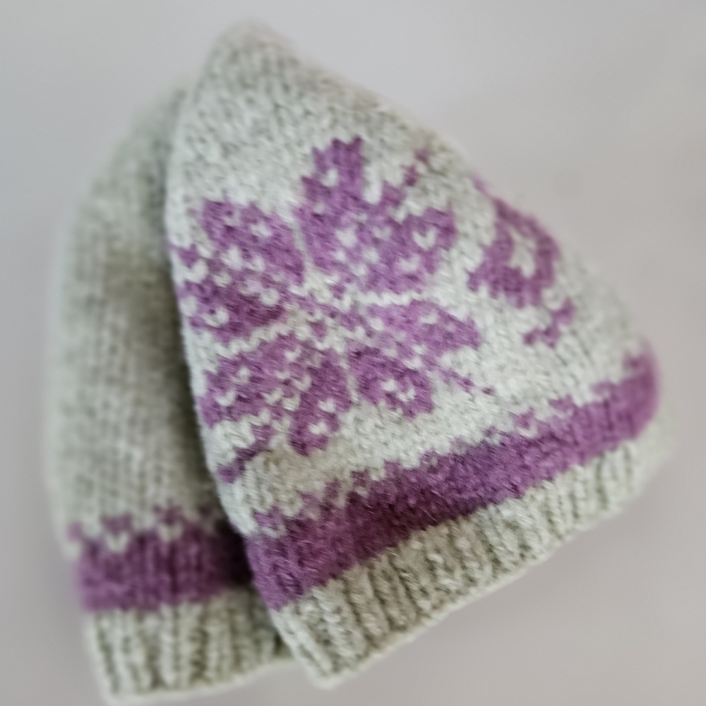Abercrombie & Fitch Kids Knit Hat in Gray and Purple